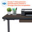 Bureau pour travailler assis-debout électrique 48 po x 24 po avec deux moteurs et tiroir de la série RISE 2 Kaylan-856291438