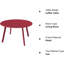 Table basse d'extérieur 27,5 po Aljawhara-995157201