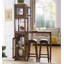 Extendable with Solid Wood and Glass Base Dining Table