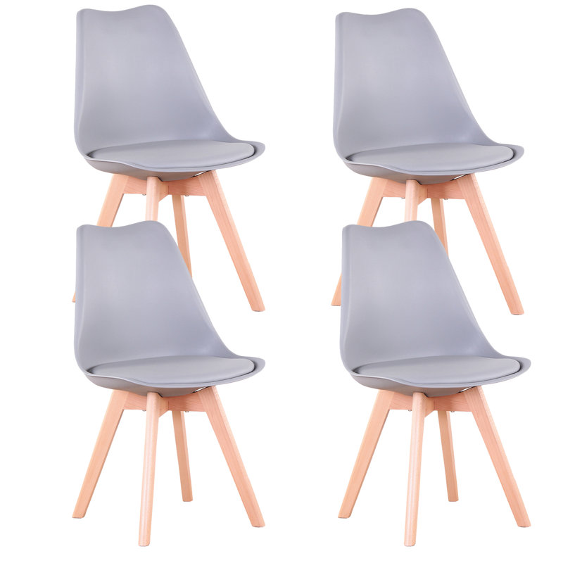 Quade Upholstered Dining Chair, Grey, 4