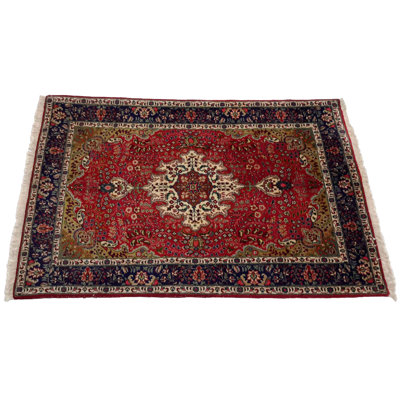 Pirley Oriental Area Rug in Red
