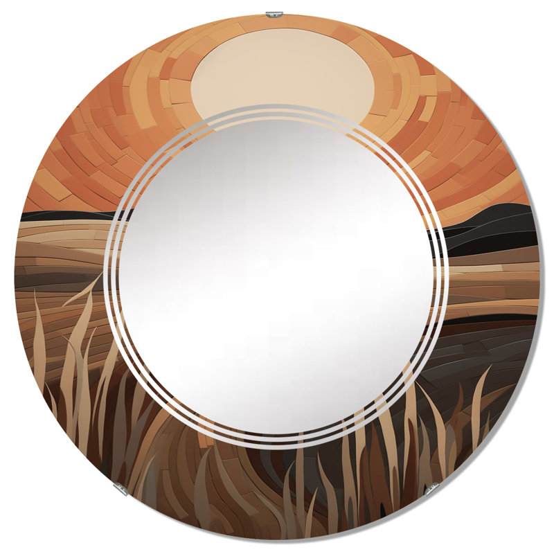 Miroir mural sans cadre Saldanha, 32 po x 32 po
