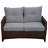 Weinmann Wicker 4 - Person Patio Conversation Set with Cushions-1550906648