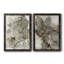 Birch Leaves I - Ensemble de 2 peintures sur toile encadrées-1911931920-1911931923