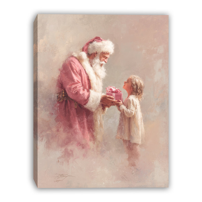 Art mural sur toile tendue Santa, 30 po x 40 po