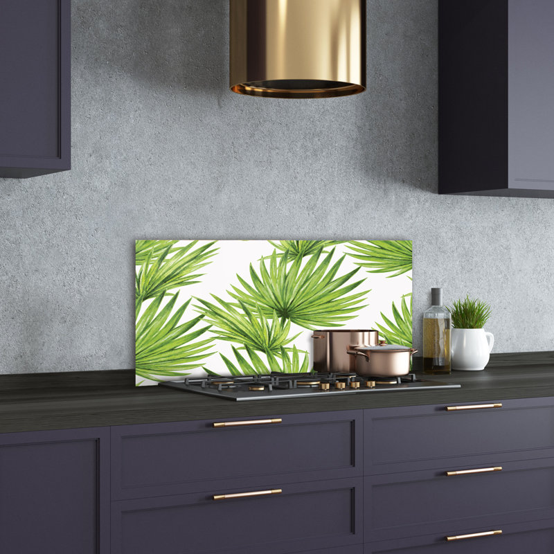 50cm W x 100cm L Glass Peel and Stick Panel