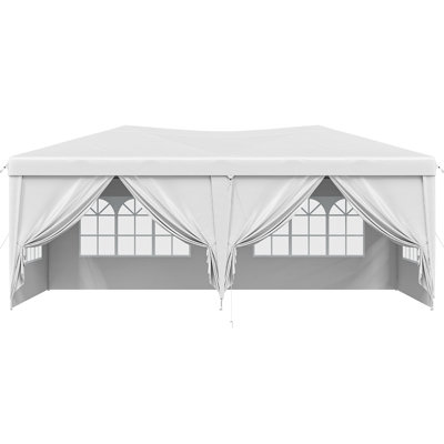 Pop Up Canopy Tent – Outdoor Shelter With Removable Sidewalls & Adjustable Height For Camping, Backyard