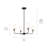 Pallas 4 - Light Steel Dimmable Chandelier-1887964301