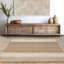 Desaree Hand Woven Flatweave  Beige Area Rug-1507629460