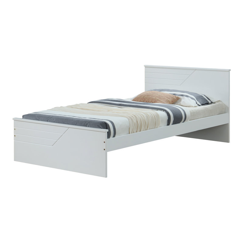 Lit simple, blanc