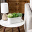 3-Slot Indoor Rectangular Ceramic Flower Pot Planter