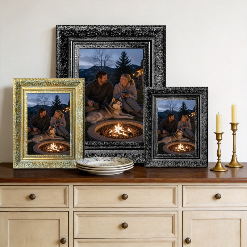 Cadre photo 3 PCS 5 "x 7" noir 5 pouces, Black, 3, 5" W x 7" H