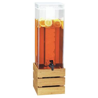 juice dispenser wooden base