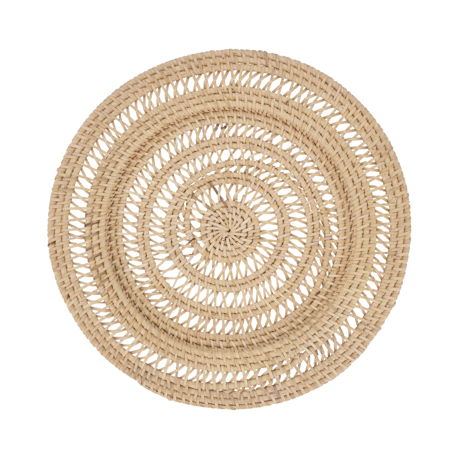 Rustic Rattan Charger Plate (Set of 4), Natural