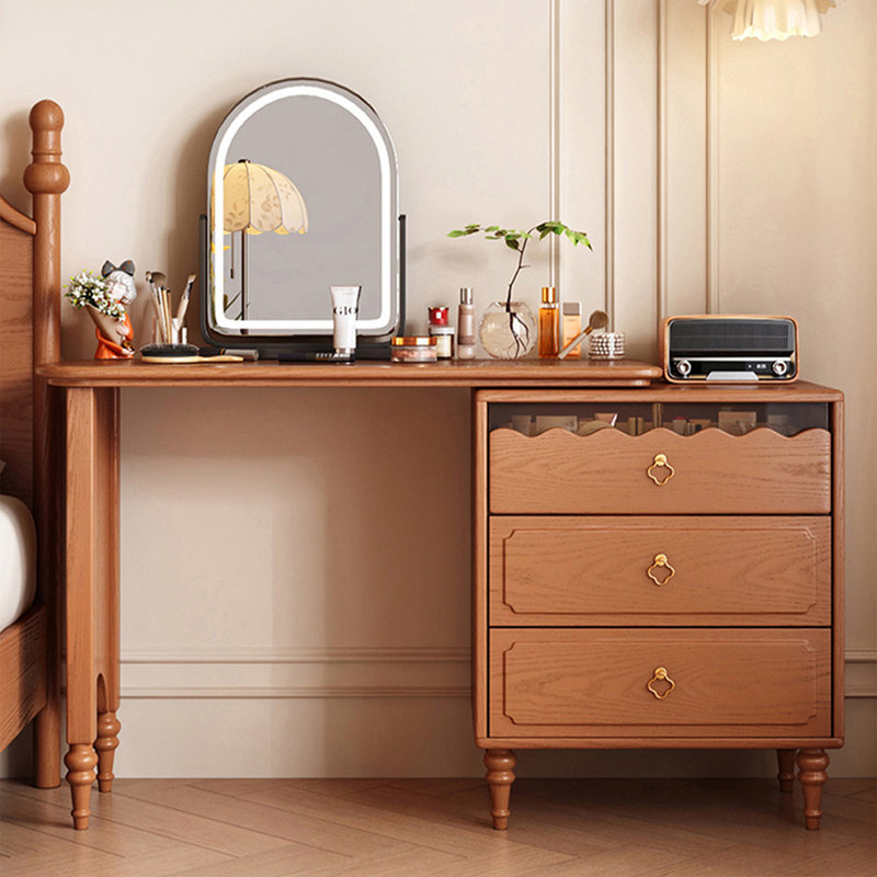 Coiffeuse avec miroir lumineux, 3 tiroirs