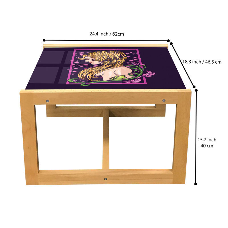 Hazele Sled Coffee Table, 40cm H x 46.5cm W x 62cm D