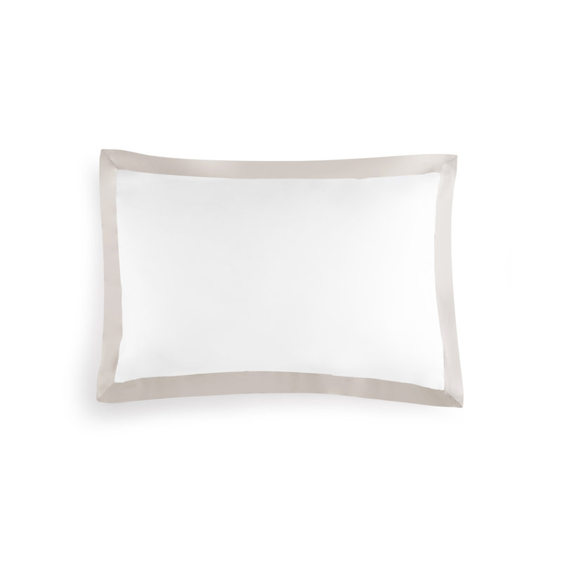 Pillowcase Set, Queen, White;Stone