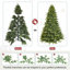 Arbre de Noël artificiel vert pré-éclairé-1617459510