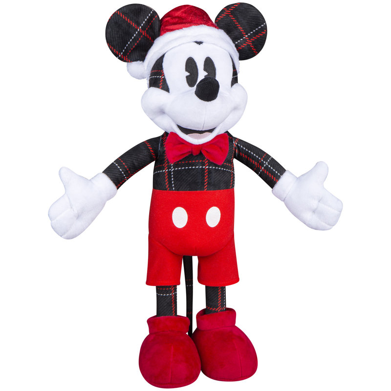 Mickey Mouse de Noël gonflable à carreaux rétro