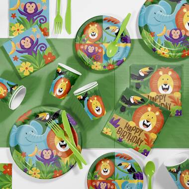 Creative Converting Disposable Birthday Party Supplies Kit for 8 Guests