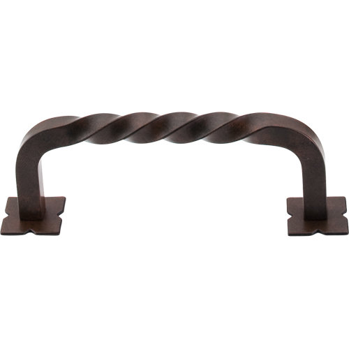 Twist 7" Center to Center Bar pull, 3 3/4" Center to Center, Patina Black
