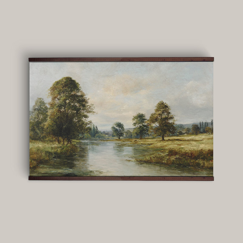 Tapisserie d'art rétro sur toile, H 40 po x l 60 po