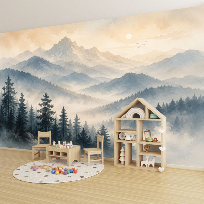 Papier peint adhésif auto-adhésif moderne pour la chambre à coucher L 69 po x l 96 po Peel and Stick