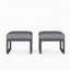 Ensemble de 2 repose-pieds de patio en aluminium résistant aux intempéries de 26 pouces avec coussins gris épais-690124518