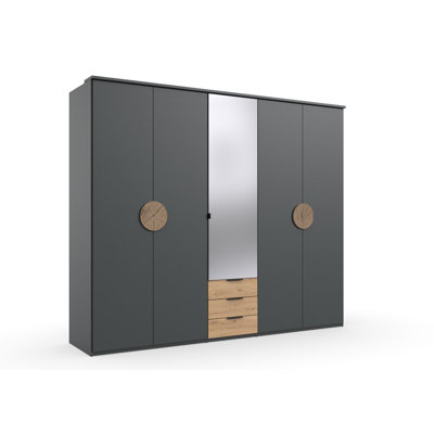 Anglim 5 Door Manufactured Wood Wardrobe