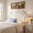 Magnolia Stain-Resistant Performance Velvet Full Size Headboard In Alabaster Cadet Blue-174843668-174843662