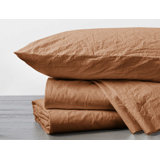 Organic Crinkled Percale Sheet Set