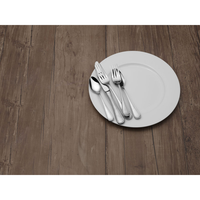 Mikasa Clarissa 65 Piece Flatware Set With Serving Utensils, Service For 12, 18/10 Stainless Steel