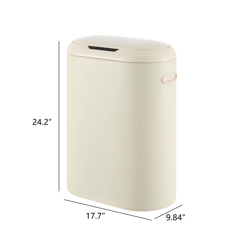 Robo Kitchen Trash Can - 13.2 Gallons, Limestone Beige