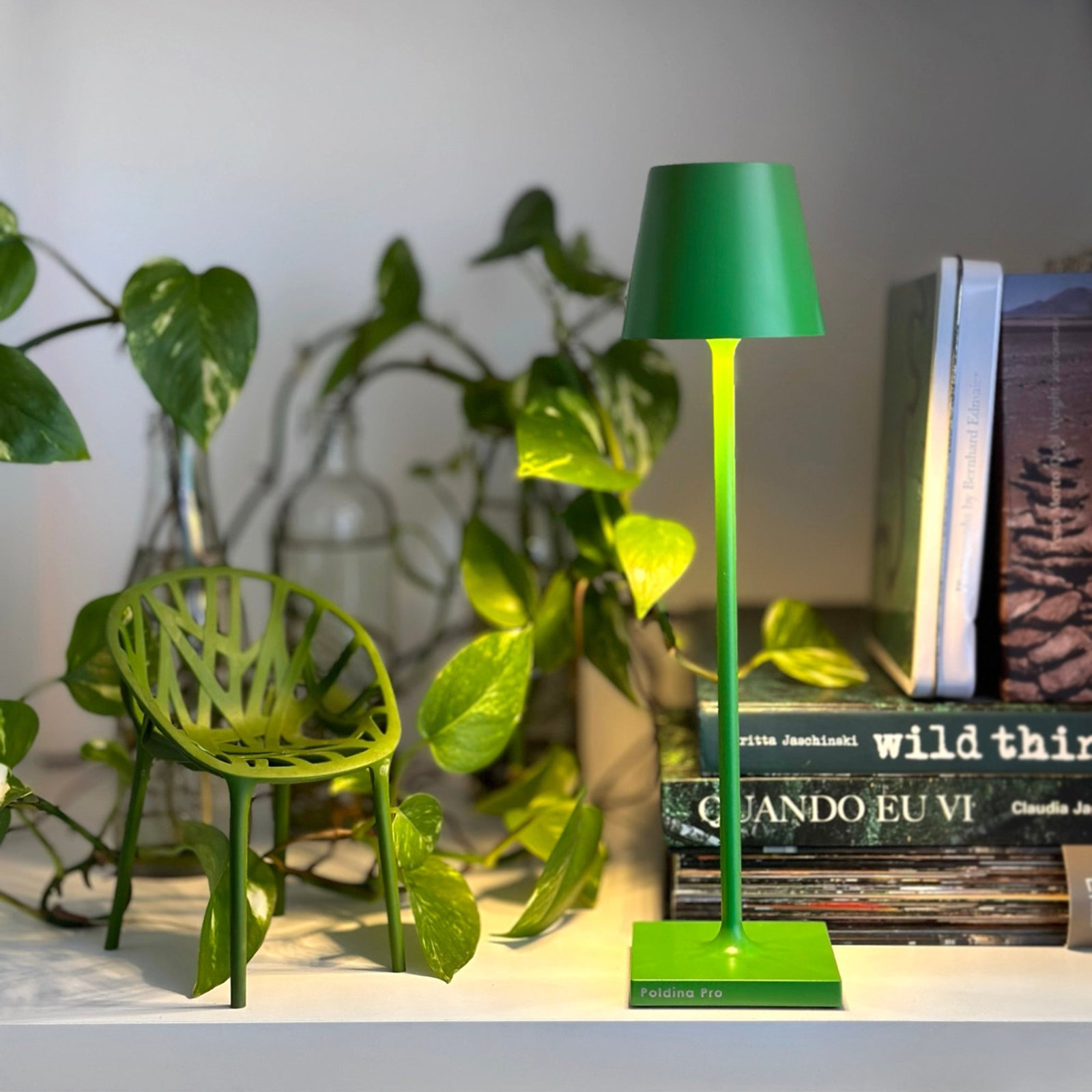Poldina Bedside Lamp, Apple Green