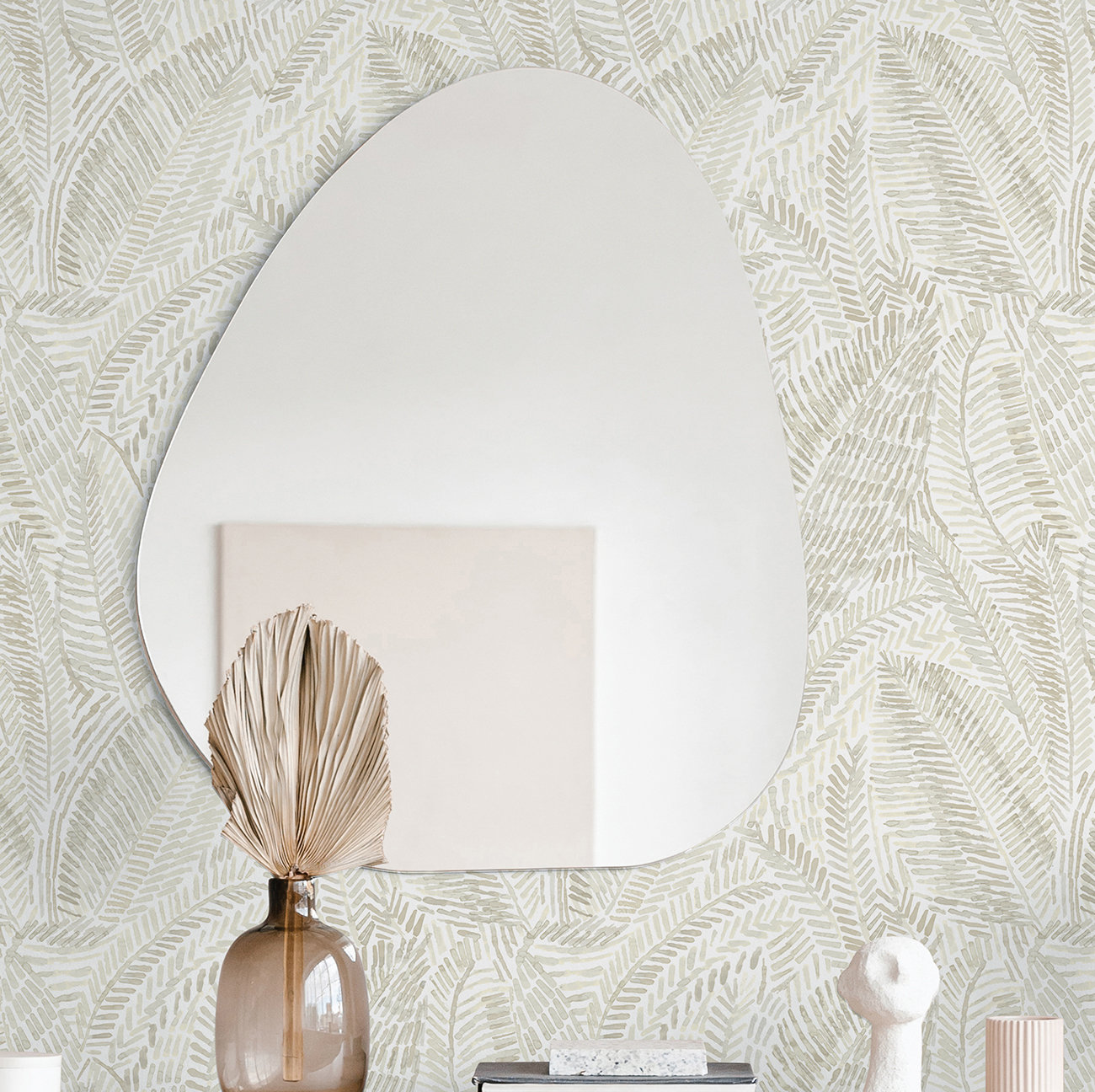 Eline Wallpaper Roll, Beige