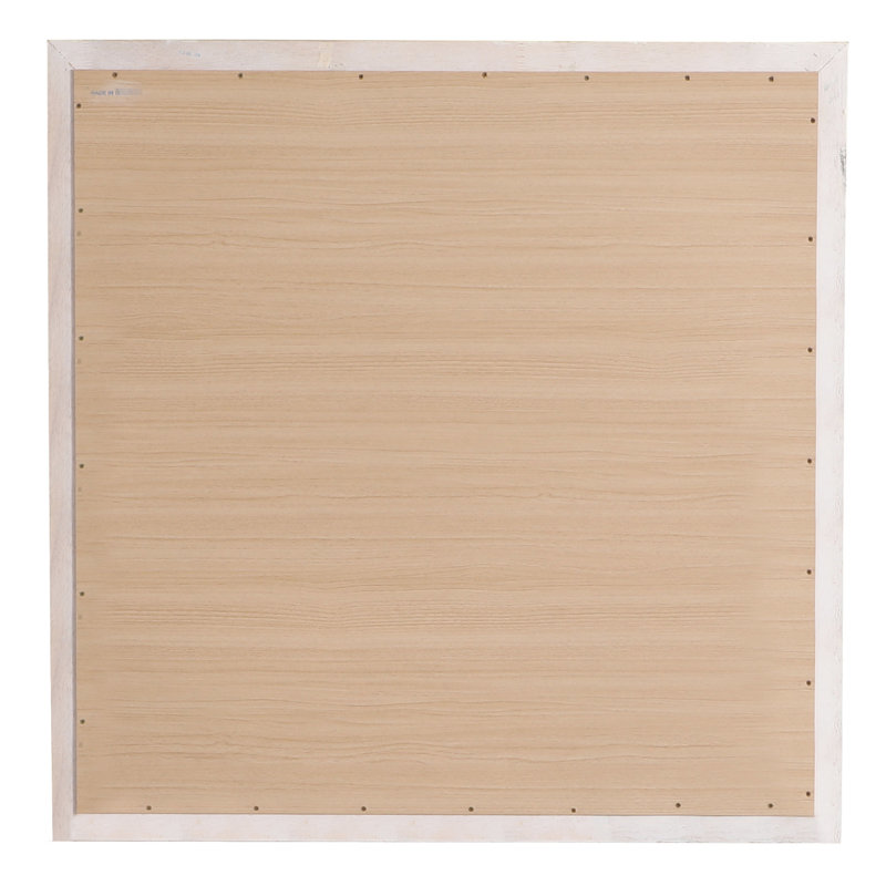 G3190-m - Miroir blanc, dispositif bas, placage de bois - largeur de 39 po