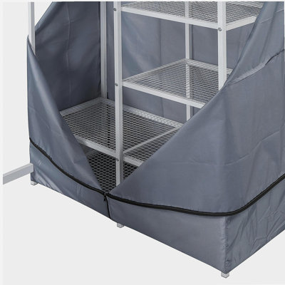 Lit mezzanine double avec bureau, tablette, prise de courant, lumière DEL et garde-robe