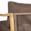 Chaise longue d'extérieur en bois avec dossier en corde (ensemble de 2)-129427521