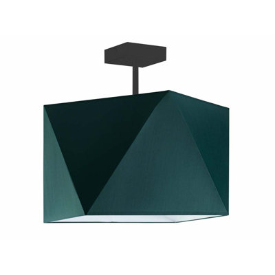 Demarian Fabric Semi Flush Mount