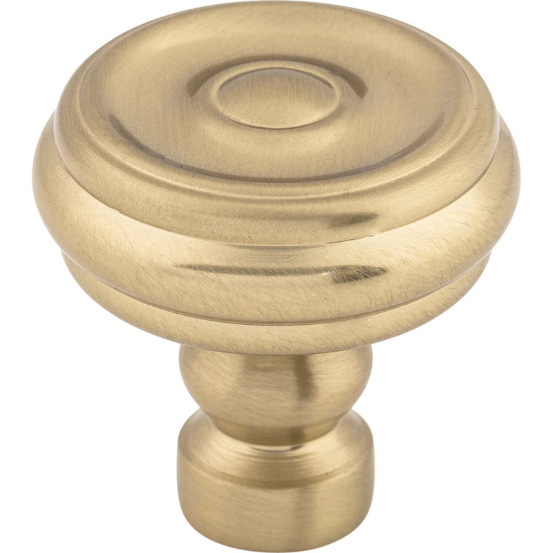 Brixton Button 1 1/4" Diameter Round Knob, Honey Bronze