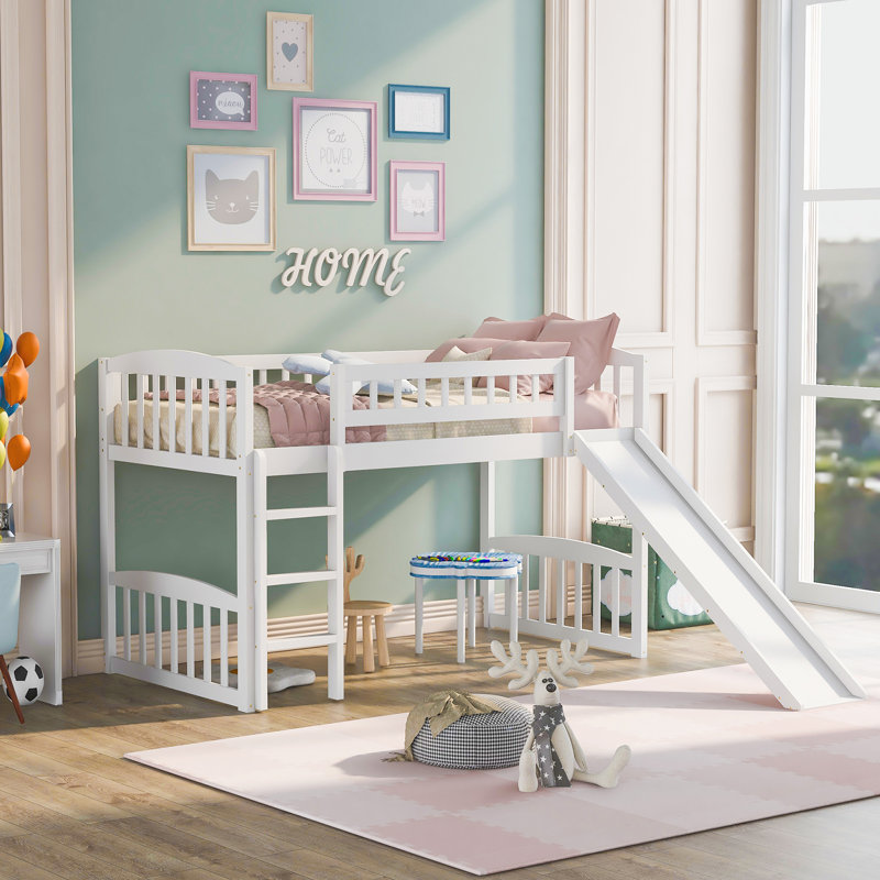 Lit mezzanine simple Fleeta par Harriet Bee, Blanc