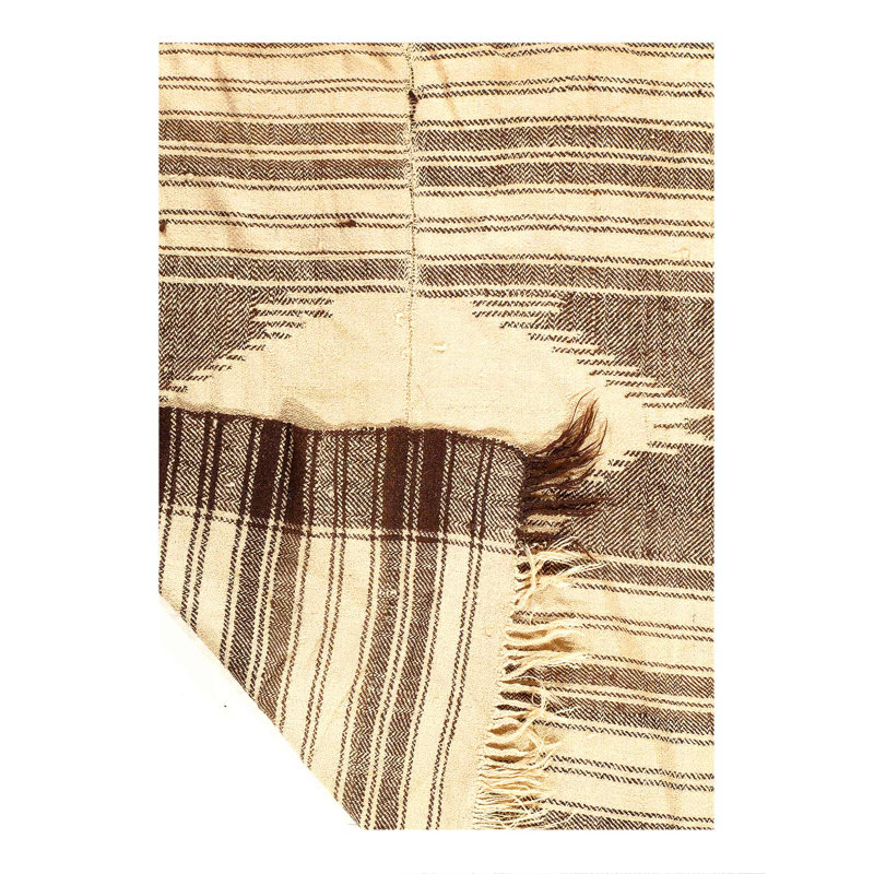 Tissé à la main finement tissé à plat vintage Sumak 3 pi 4 po x 4 pi