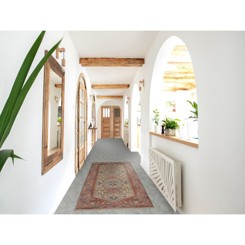 Tapis de couloir oriental fait à la main 3 x 8 po
