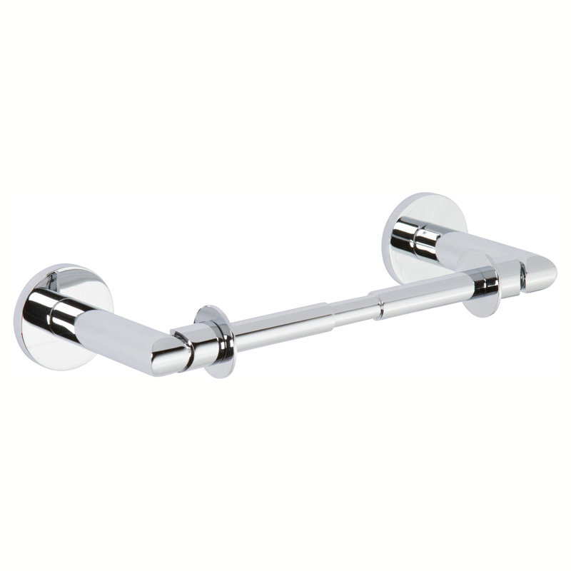 Sine Wall Mount Double Post Toilet Paper Holder, Polished Chrome