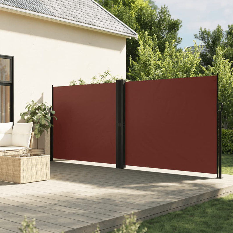 Brayden Retractable Side Awning, 180cm H x 1200cm W, Brown