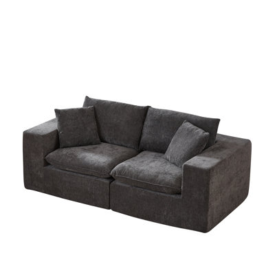 Modern Chenille Cloud Sofa, Freely Combinable, Comfortable To Sit On, Suitable For Modern Living Room Furniture In Homes, Apartments, And Offices
