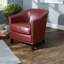 Chaise d'appoint en polyuréthane moderne, rouge avec un style sophistiqué pour la maison