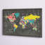 Carte colorée du monde - Impression sur toile-1226802881-1226802894