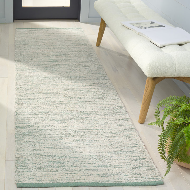 Shanetha Handwoven Recycled Cotton Rug, Runner 2'3" x 8'