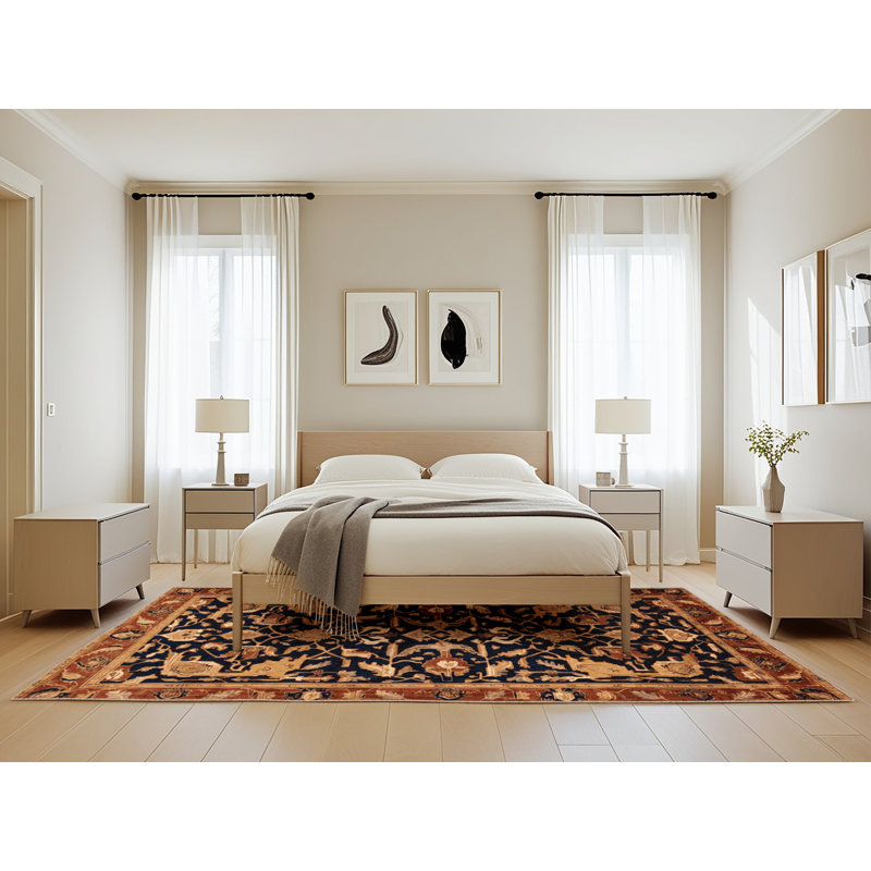 Tapis brun lavable à la machine, Rectangle 5 pi x 8 pi